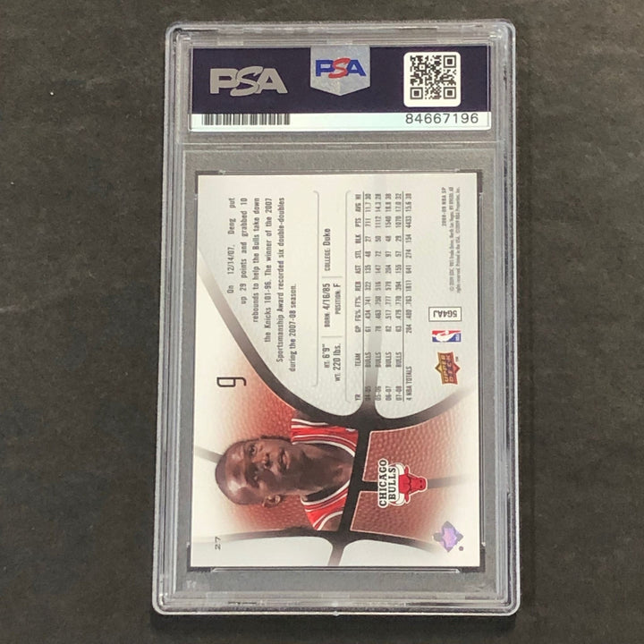 2008-09 Upper Deck SP #27 Luol Deng Signed Card AUTO PSA Slabbed Bulls