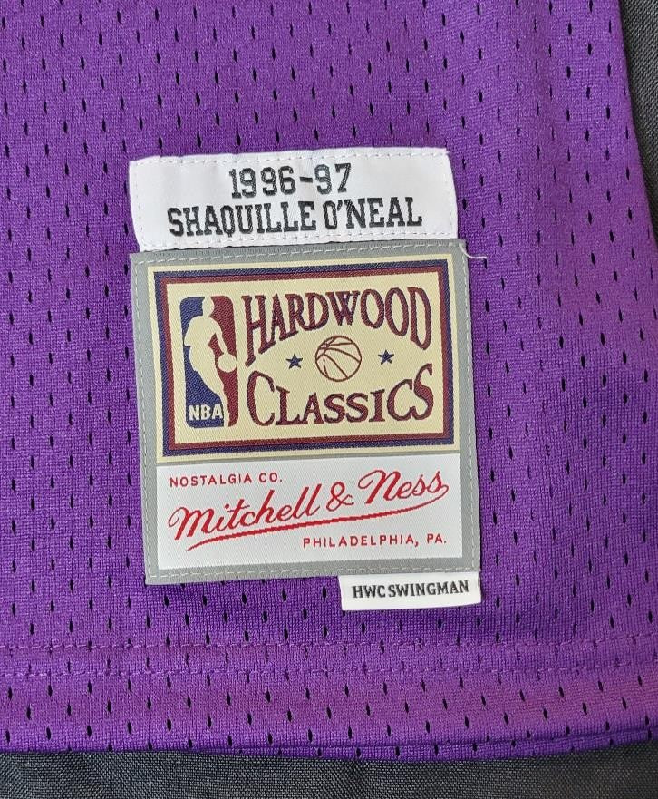 Shaquille O'Neal Shaq signed Mitchell & Ness 1996-97 Lakers Jersey autograph PSA
