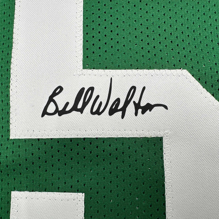 Facsimile Autographed Bill Walton Boston Green Reprint Jersey Size Men's XL