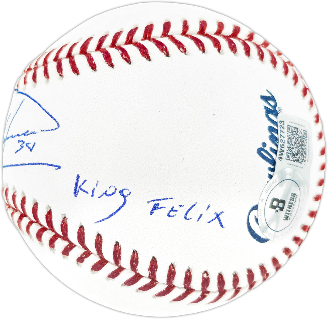 Felix Hernandez Signed MLB Baseball Mariners "King Felix" Beckett Witness
