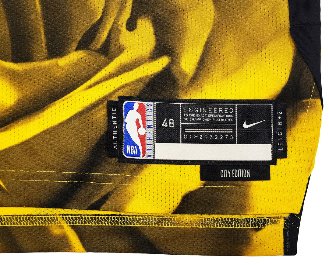 Warriors Stephen Curry Signed Black Nike City Edition Jersey Size 48+2 JSA