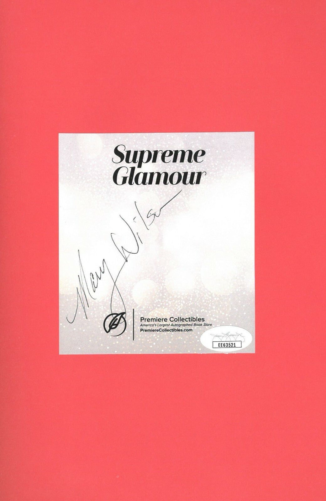The Supremes Mary Wilson signed Hardcover First Edition Book– JSA MOTOWN