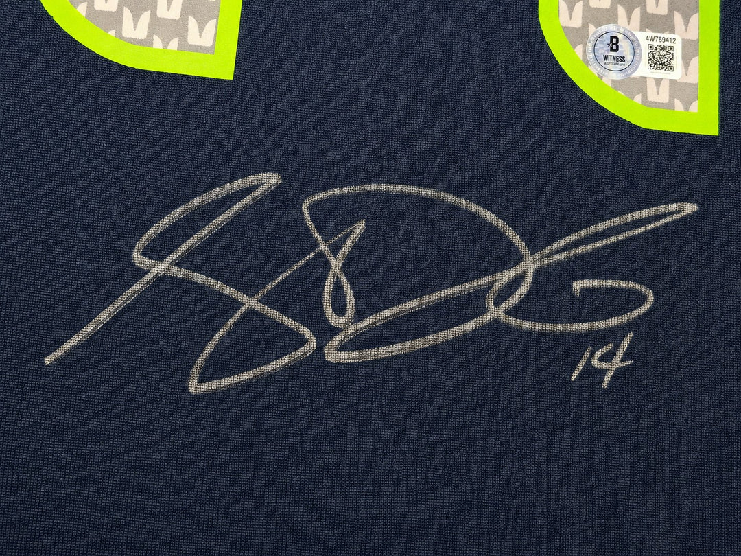 Seattle Seahawks Sam Darnold Signed Blue Nike SB LX Patch Jersey Size XL