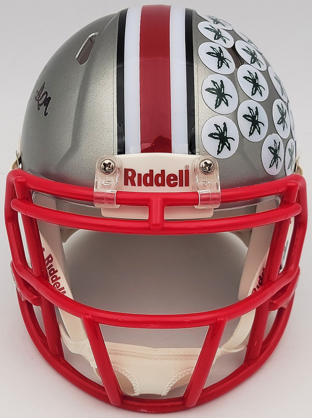 Denzel Burke Signed Ohio State Buckeyes Flash Gray Speed Mini Helmet Beckett
