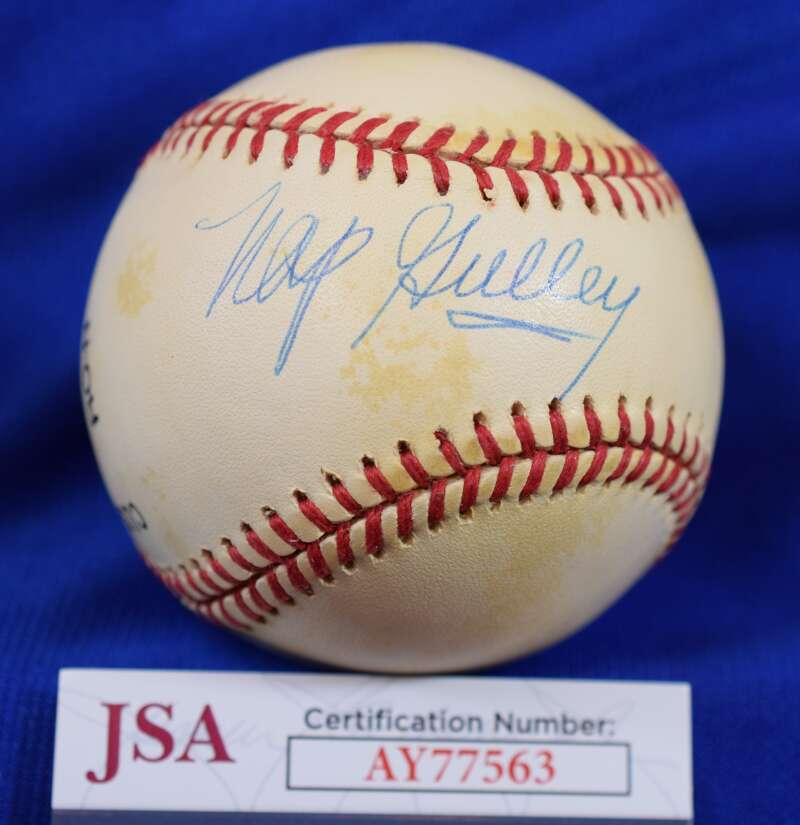 Nap Gulley JSA COA Autograph National League Signed Baseball