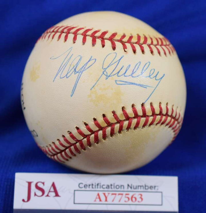 Nap Gulley JSA COA Autograph National League Signed Baseball