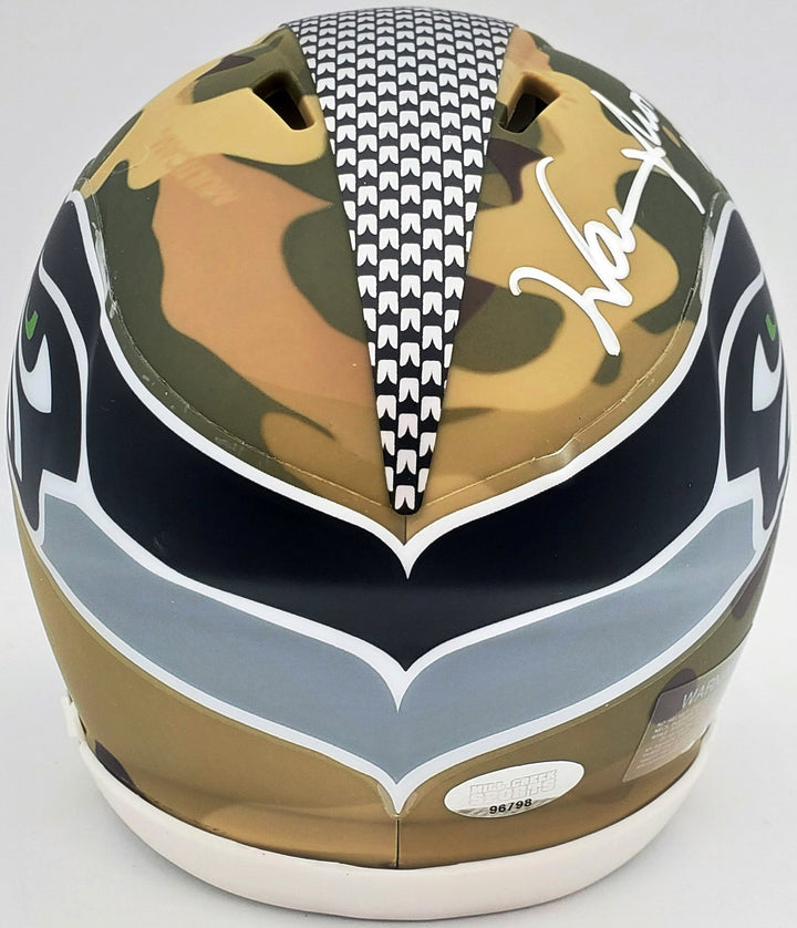Warren Moon Signed Seattle Seahawks Camo Mini Helmet "HOF 06" MCS Holo