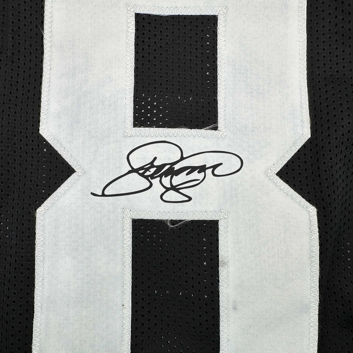 Facsimile Autographed L.C. LC Greenwood Pittsburgh Black Reprint Jersey Men's XL