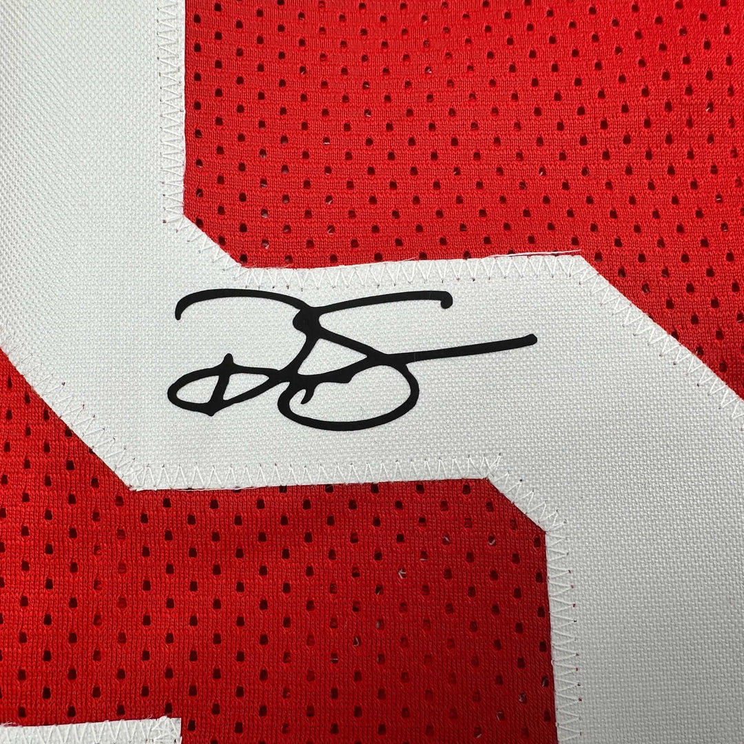 Facsimile Autographed Ralph Sampson Houston Red Reprint Jersey Size Men's XL