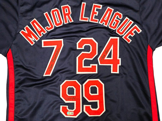 Sheen Bernsen Berenger Signed Navy Blue Major League Baseball Jersey BAS