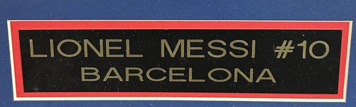 Lionel Messi FC Barcelona Signed 11x14 Photo Framed Autograph Beckett Bas LOA