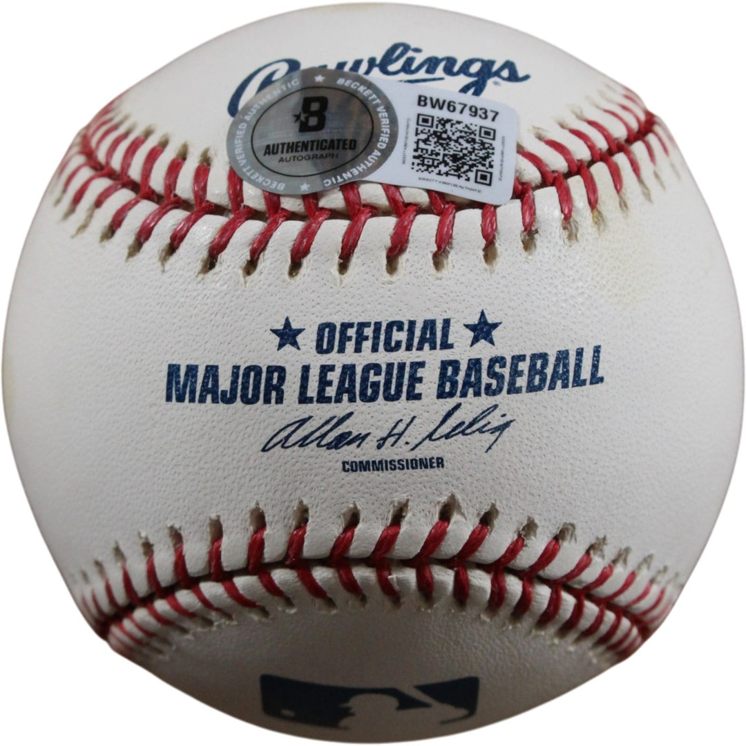 Bobby Jenks Autographed/Signed Chicago White Sox OML Baseball Beckett 56497