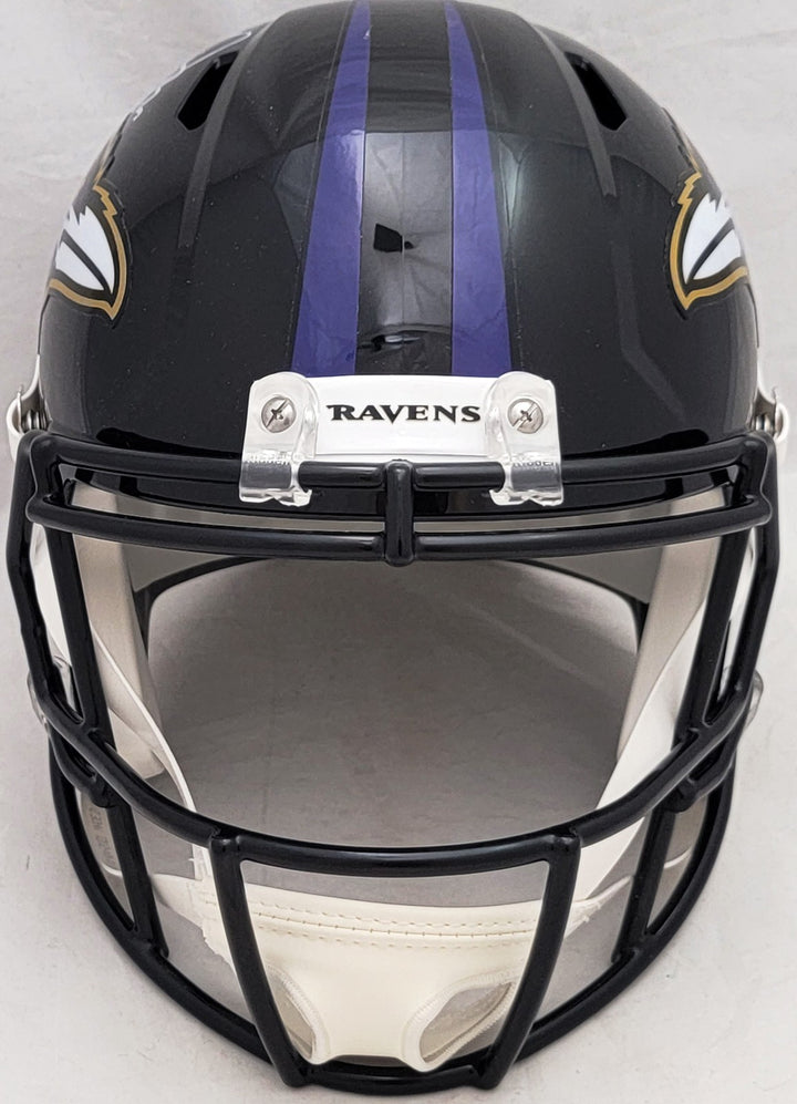 David Ojabo Signed Baltimore Ravens Black Full Size Replica Speed Helmet Beckett