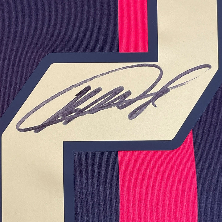 Framed Autographed/Signed Ricardo Kaka 33x42 AC Milan Black/Red Jersey BAS COA