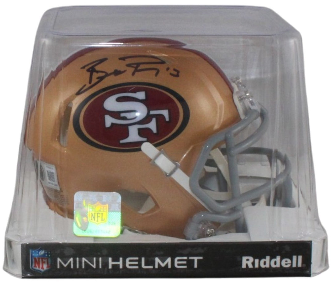 Brock Purdy Autographed San Francisco 49ers Mini Helmet Beckett Witness 56913