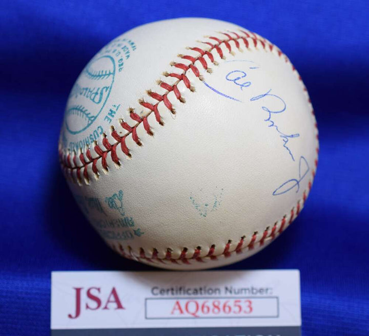 Cal Ripken Jr JSA Rookie Autograph Spalding American Le MacPhail Signed Baseball