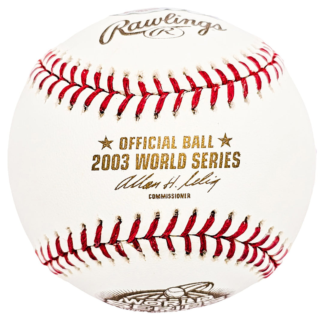 Miguel Cabrera Signed Official 2003 WS Logo Baseball Detroit Tigers Beckett Wit