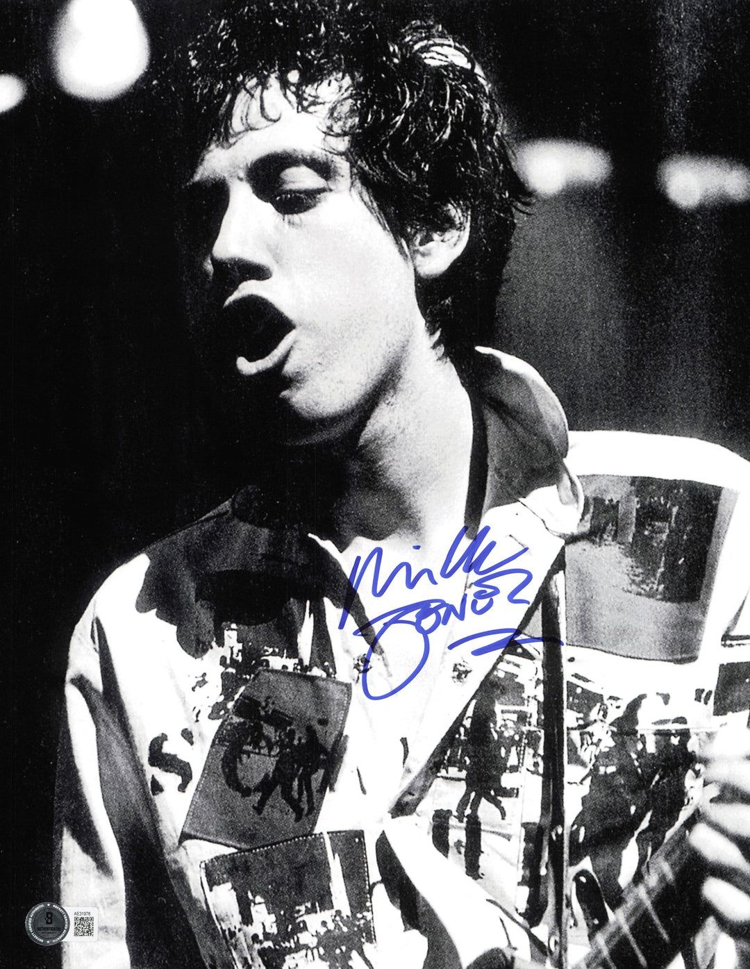 Mick Jones Autographed Signed 11x14 Photo The Clash Beckett BAS QR #AE31976