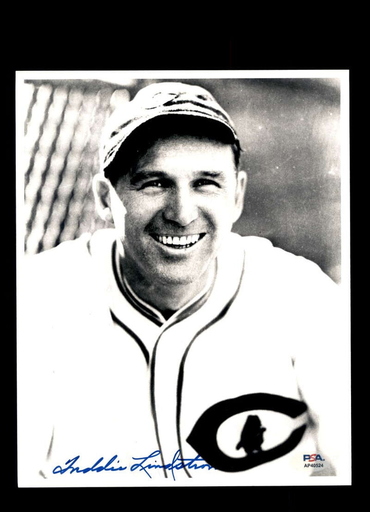 Freddie Lindstrom PSA DNA Signed 8x10 Photo Autograph