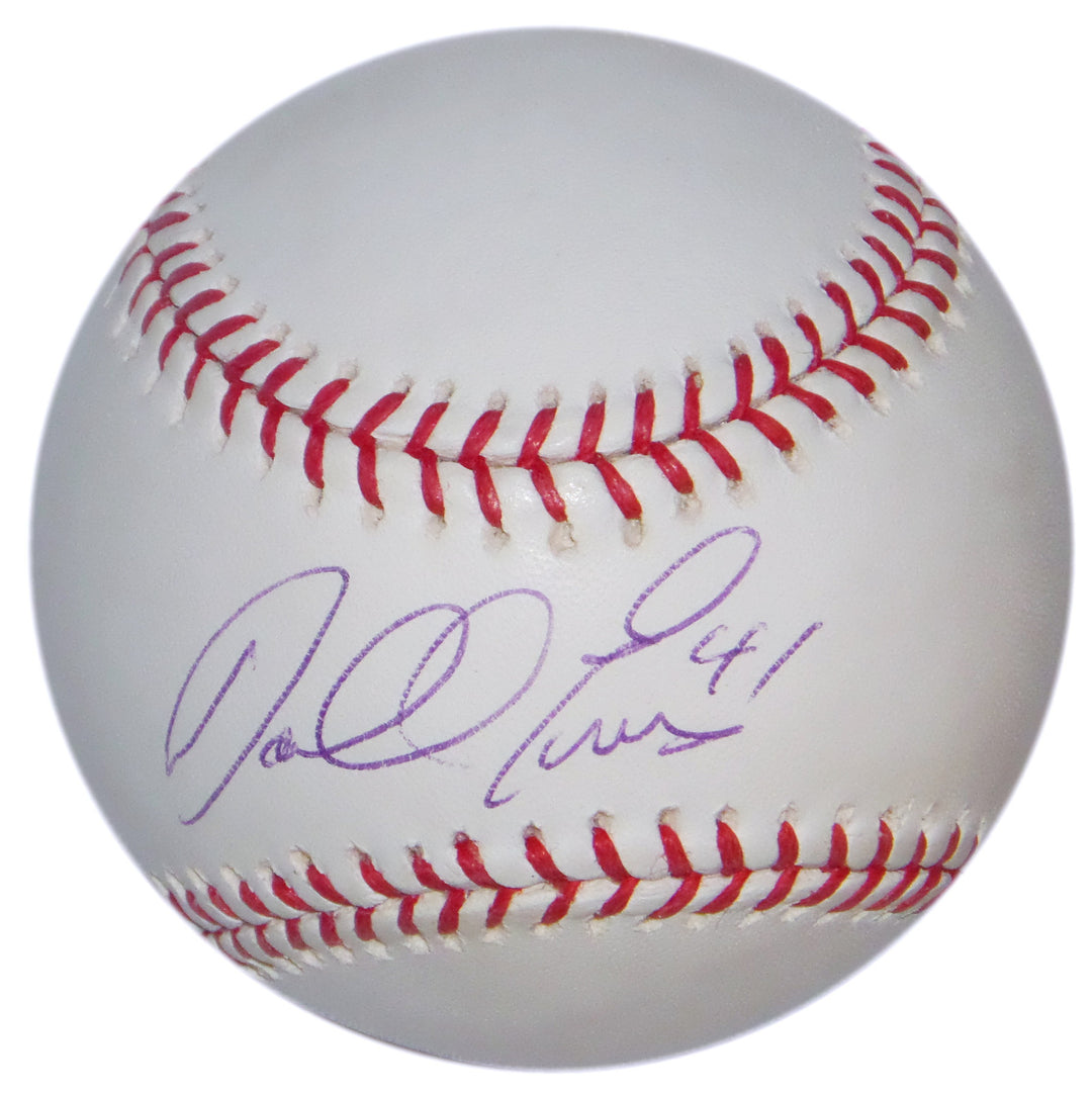 DARREL EVANS AUTOGRAPHED BASEBALL ATLANTA BRAVES GIANTS DETROIT TIGERS MLB HOLO