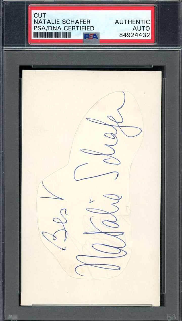 Natalie Schafer PSA DNA Signed 3x5 Index Card  Autograph