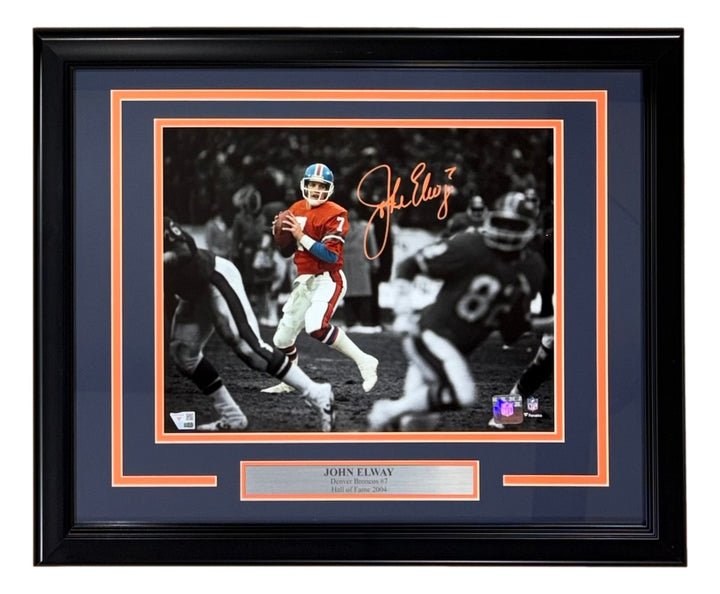 John Elway Signed Framed 11x14 Denver Broncos Photo Fanatics