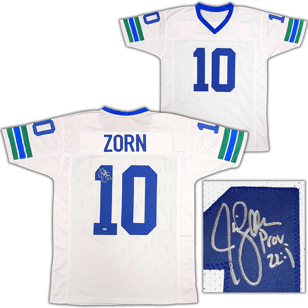 Seattle Seahawks Jim Zorn Autographed Signed White Jersey MCS Holo