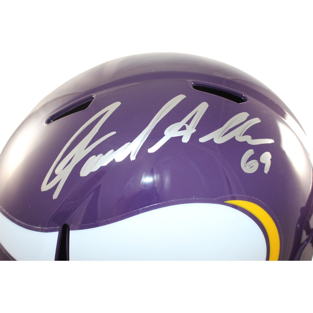 Jared Allen Autographed Minnesota Vikings F/S TB Helmet Beckett Witness 55174