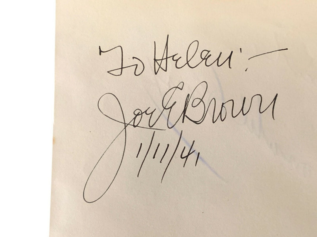 Donald Crisp / Joe E Brown Dual Signed Album Page Cut JSA COA Autograph