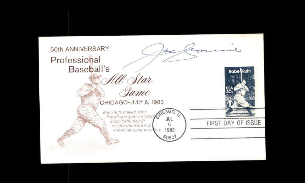 Joe Cronin JSA Signed FDC 1983 First Day Cover Cache Babe Ruth Autograph