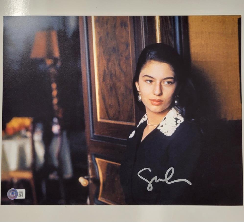 Sofia Coppola signed 11x14 photo Godfather autograph ~ Beckett BAS