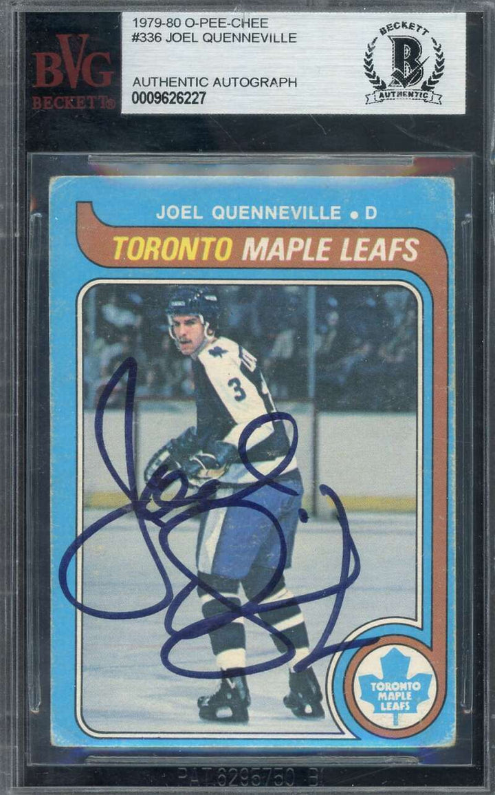 Joel Quenneville Beckett BAS Signed 1979-80 O-Pee-Chee Rookie Autograph