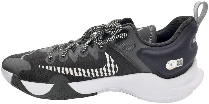 Giannis Antetokounmpo Signed Nike Immortality Shoes Size 14 BAS QR