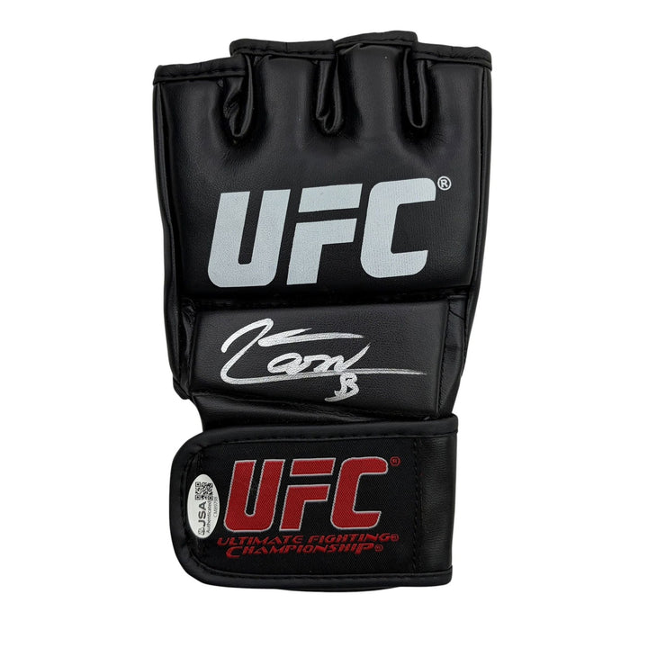 Autographed/Signed Jean Silva Fighting Nerds UFC MMA Black Glove Beckett BAS COA
