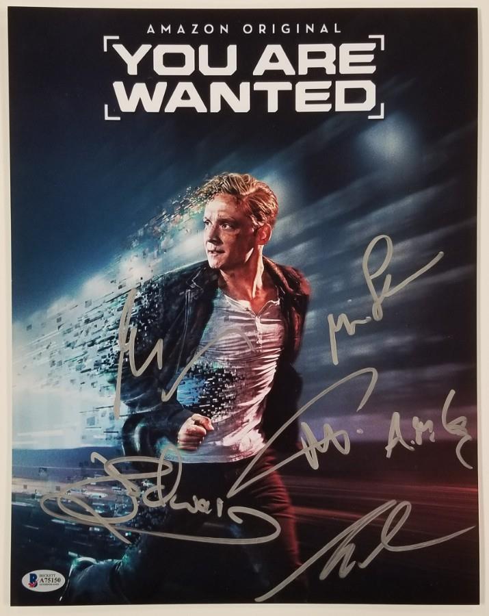 YOU ARE WANTED Cast (6) Signed 11x14 Photo Schweighofer Lara B~ Beckett BAS COA