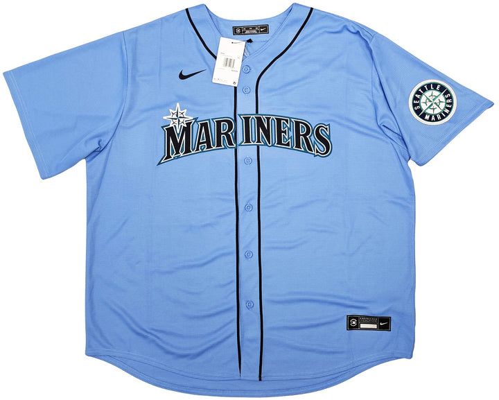 Seattle Mariners Julio Rodriguez Signed Light Blue Nike Jersey Size XXL Beckett