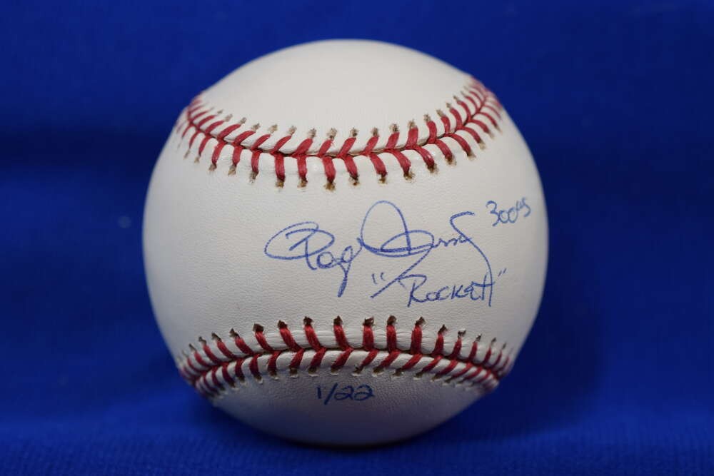 Roger Clemens Tristar MLB Coa Signed Major League Baseball 2 Rocket 300 Ws /22