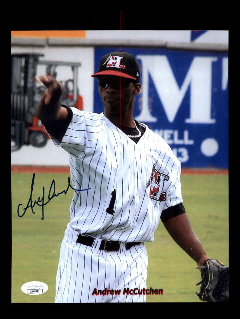Andrew McCutchen JSA Cert Signed Pre Rookie 8x10 Photo Autograph Pirates
