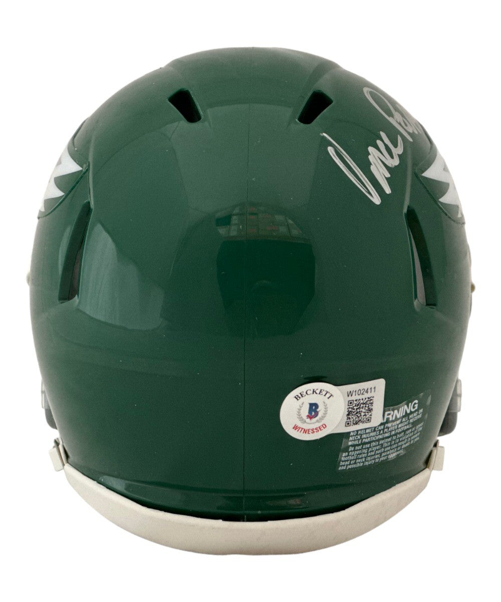 Vince Papale Autographed Philadelphia Eagles Mini Helmet Beckett 42073