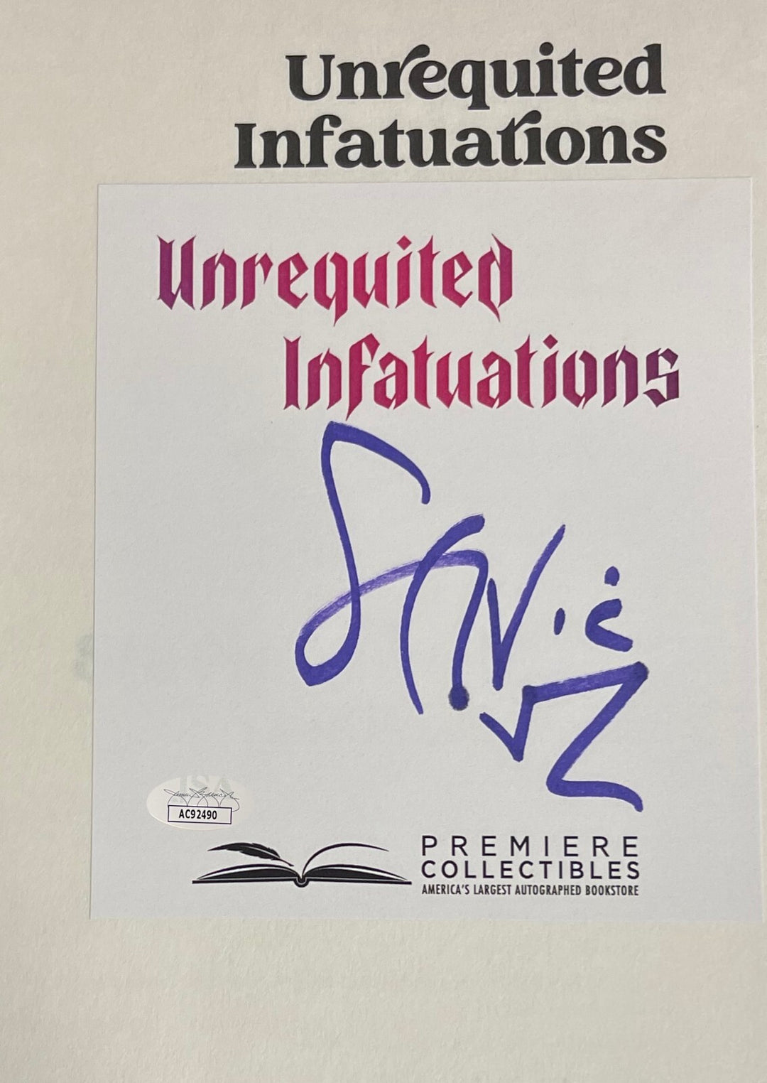 Stevie Van Zandt signed 2021 Unrequited Infatuations Hardcover Bookplated Ed-JSA