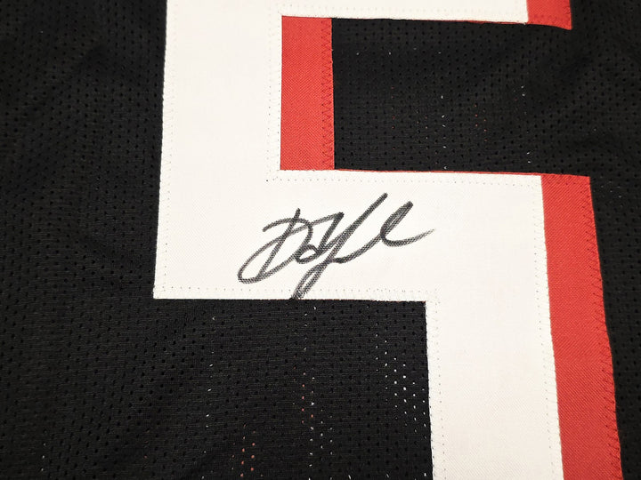 Atlanta Falcons Drake London Signed Black Jersey Beckett Witness
