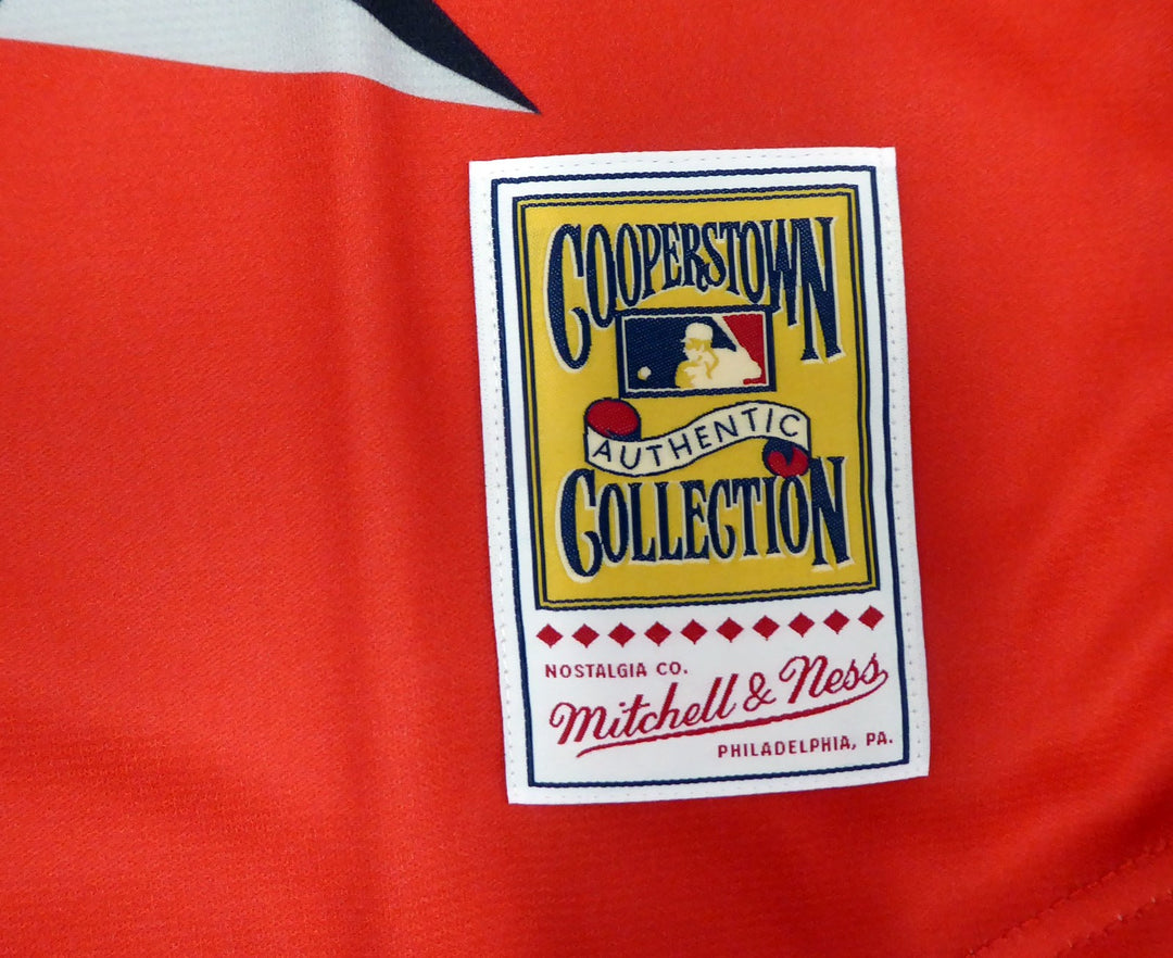 Mariners Ken Griffey Jr. Auto Red Mitchell Ness Turn Forward The Clock Jersey 48