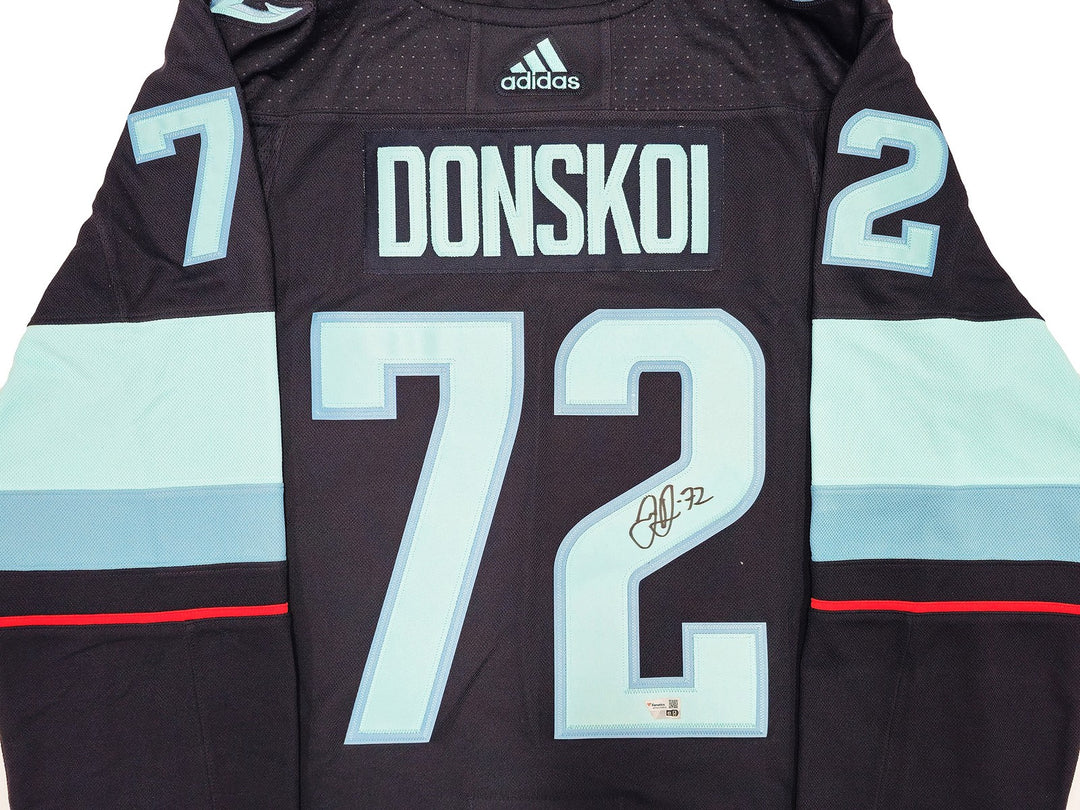 Kraken Joonas Donskoi Auto Blue Adidas Jersey Size 54 Inaugural Season Fanatics
