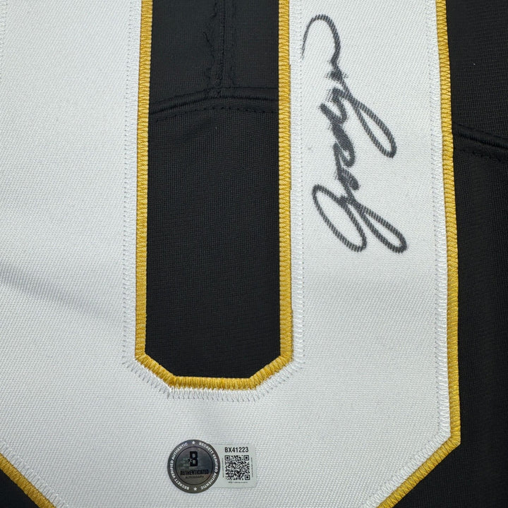Autographed/Signed Jordyn Tyson New Orleans Black Football Jersey BAS COA