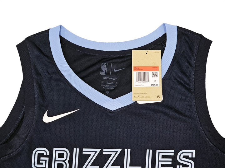 Grizzlies Ja Morant Auto Dark Blue Nike Icon Edition Swingman Jersey Size 48 BAS