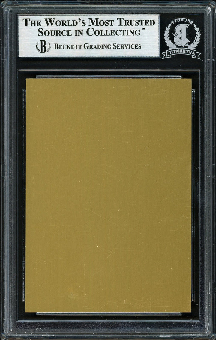 Willie McCovey Signed 1986 Metallic HOF Plaque Card Giants Beckett #12516331