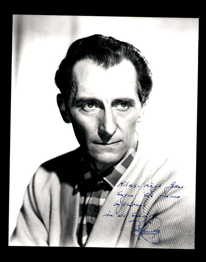 Peter Cushing JSA Coa Signed 8x10 Photo Certified Autograph