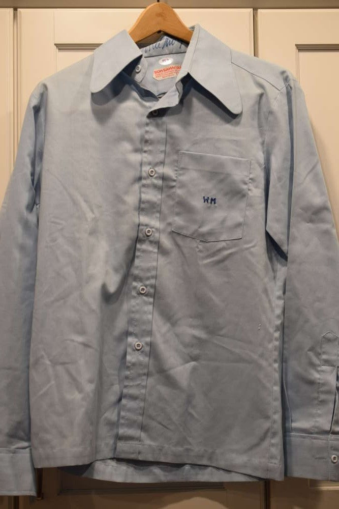 Willie Mays PSA DNA Coa Personally Owned Worn Shirt Signed With Mays Letter