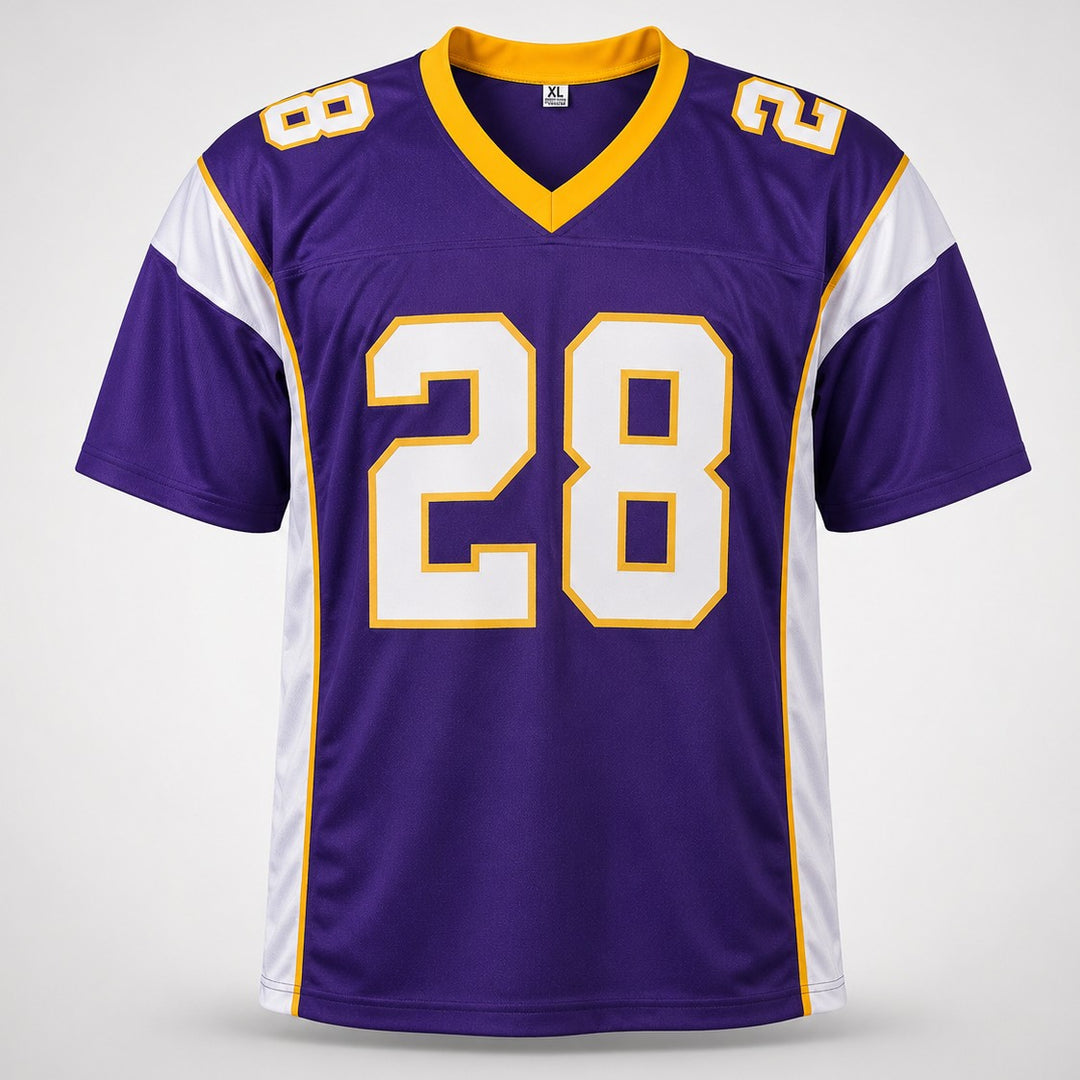 Minnesota Vikings Adrian Peterson Signed Purple Jersey JSA Witness