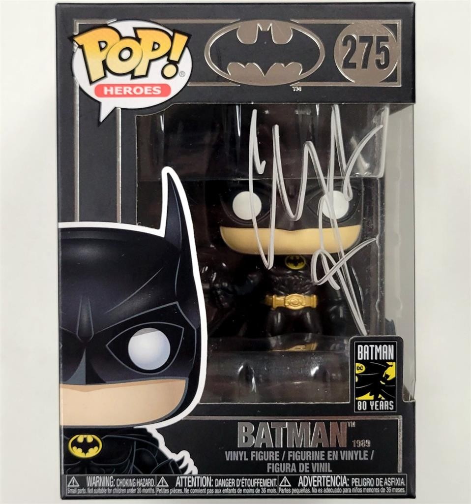 Christian Bale signed Batman 80 Years Funko Pop! 275 Dark Knight autograph ~ BAS